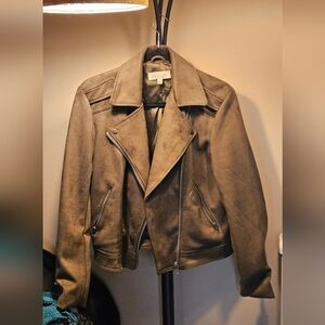 Philosophy Women's Olive Green Suede Jacket NWOT